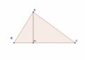 đường cao của tam giác cân