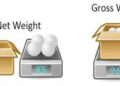 Net weight và gross weight